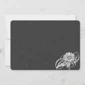 ひまわりシャルボードサインブライダルシャワー 招待状 (裏面)