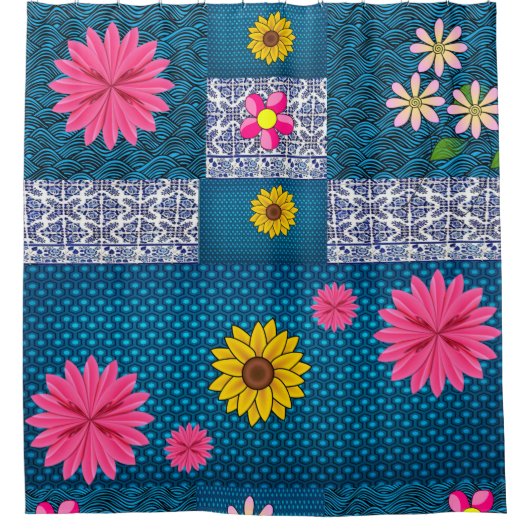 ひまわりシャワーカーテン シャワーカーテン (正面)