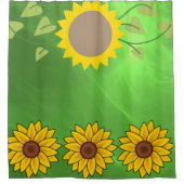 ひまわりシャワーカーテン シャワーカーテン (正面)