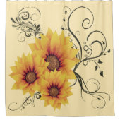 ひまわりシャワーカーテン シャワーカーテン (正面)