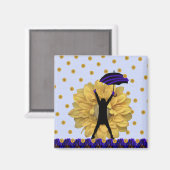 ひまわりシャワーマグネット マグネット (正面/裏面)