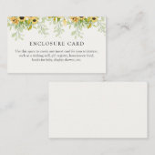 ひまわりシャワー格納装置カード エンクロージャーカード (正面/裏面)