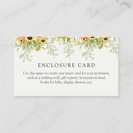 ひまわりシャワー格納装置カード エンクロージャーカード (正面)