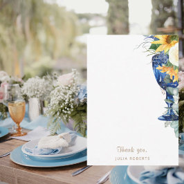 ひまわりシャワー空白のありがとう サンキューカード