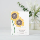 ひまわりシャワー/パーティの招待状 招待状 (スタンド正面)