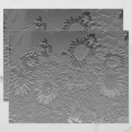 ひまわりシルバーグレイフローラデザインデクページ