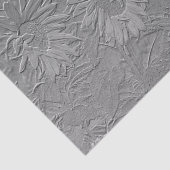 ひまわりシルバーグレイフローラデザインデクページ 薄葉紙 (詳細)