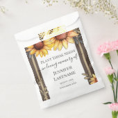 ひまわりシンプルの葬儀記念バッグ フェイバーバッグ (封をした状態)