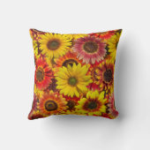 ひまわりシームレスパターン クッション (裏面)