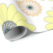 ひまわりシームレスパターン ラッピングペーパー (ロールコーナー)