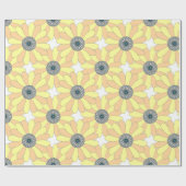 ひまわりシームレスパターン ラッピングペーパー (フラット)