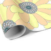 ひまわりシームレスパターン ラッピングペーパー (ロールコーナー)