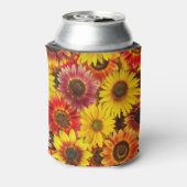 ひまわりシームレスパターン 缶クーラー (缶裏面)