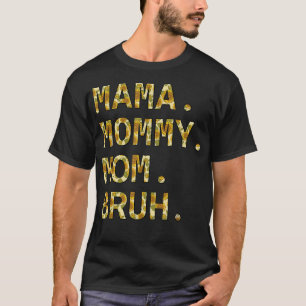 ひまわりシームレスマママママママおもしろいブルーM Tシャツ