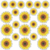 ひまわりシールのシート シール (正面)