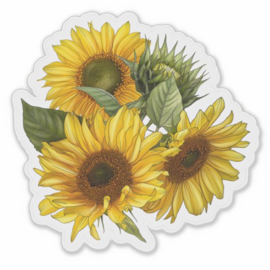 ひまわりシール シール (正面)