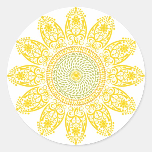 ひまわりシール ラウンドシール (正面)