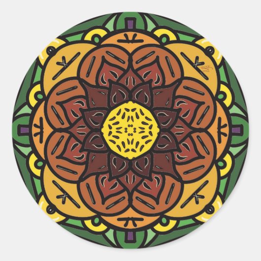 ひまわりシール ラウンドシール (正面)