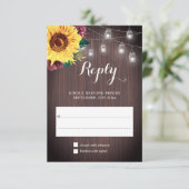 ひまわりジャイルライツブルゴーニュ結婚フローラ 出欠カード (スタンド正面)