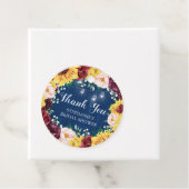 ひまわりジャルライツブルーサンキューホテルブライダルシャワー フェイバータグ (インサイチュ)