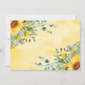 ひまわりジャングルサファリツーワイルド誕生日写真 招待状 (裏面)