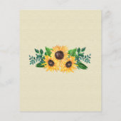 ひまわりジョイボホカントリー予算の結婚式の招待 チラシ (裏面)