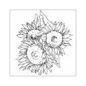 ひまわりスクラップブック作り工芸品 ラバースタンプ (インプリント)