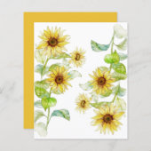 ひまわりスクラップブック背景紙 (正面/裏面)