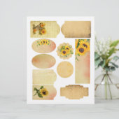 ひまわりスクラップブック装飾シート (スタンド正面)