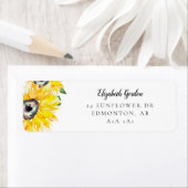 ひまわりスクリプト エレガント シンプル おしゃれ モダン ラベル (インサイチュ)