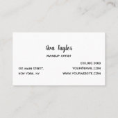 ひまわりスタイリッシュモダンガーリー 名刺 (裏面)