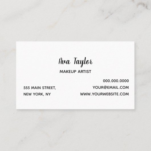 ひまわりスタイリッシュモダンガーリー 名刺 (裏面)