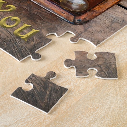 ひまわりステンドグラスハートスチームパンクシリーズ ジグソーパズル (側面)