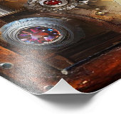 ひまわりステンドグラスハートスチームパンクシリーズ フォトプリント            (角)