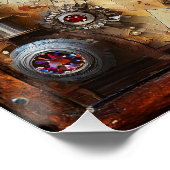 ひまわりステンドグラスハートスチームパンクシリーズ ポスター (コーナー)