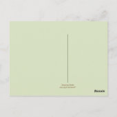 ひまわりストライプさん縁どと背景 ポストカード (裏面)