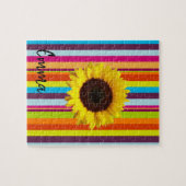 ひまわりストライプパズル ジグソーパズル (横)