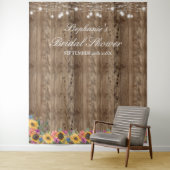 ひまわりストリングライト ブライダルシャワー 背景 タペストリー (インサイチュ)