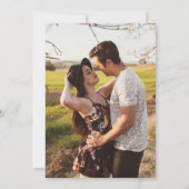 ひまわりストリングライトI do BBQ婚約パーティ 招待状 (裏面)