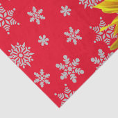 ひまわりスノーフレークレッドティッシュペーパー 薄葉紙 (詳細)