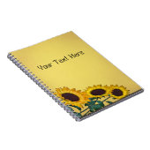 ひまわりスパイラル手帳 ノートブック (右側)
