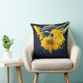 ひまわりスプラッシュアート クッション (椅子)