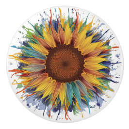 ひまわりスプラッシュアート セラミックノブ