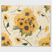 ひまわりスマイル ラッピングペーパー (フラット)