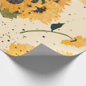 ひまわりスマイル ラッピングペーパー (角)