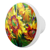 ひまわりセラミック引出しノブ セラミックノブ (右)