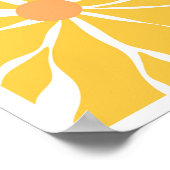 ひまわりセレニティベクトル抽象芸術ポスター ポスター (角)