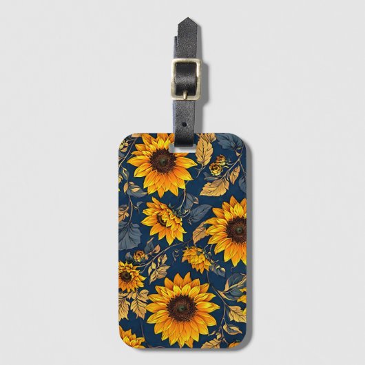 ひまわりセレニティラゲッジタグ ラゲッジタグ (正面縦)