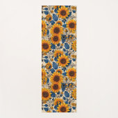 ひまわりセレニティ:自然の輝きを抱擁 ヨガマット (正面)