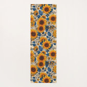 ひまわりセレニティ:自然の輝きを抱擁 ヨガマット (裏面)